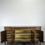 Louis XVI style enfilade in mahogany, late 19th century.