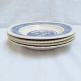 Assiettes creuses bleues vintage