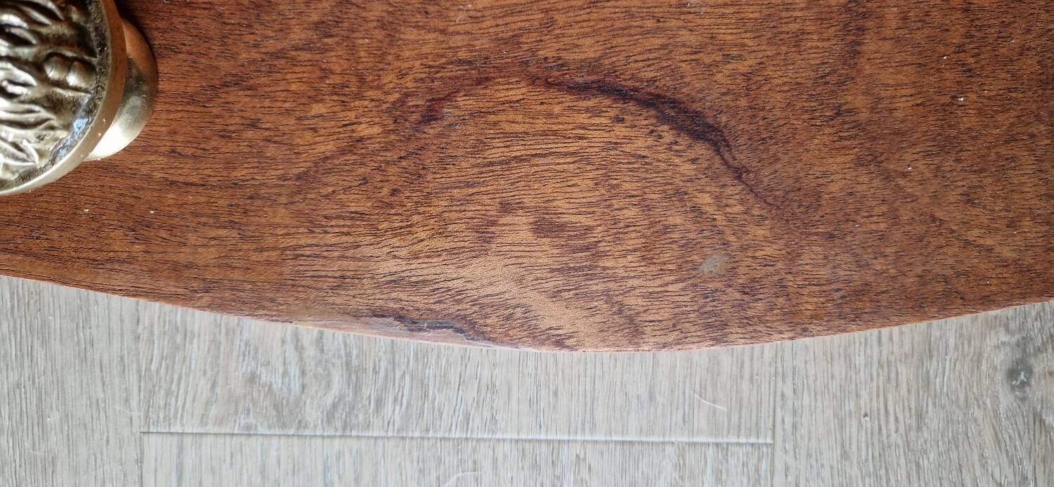 1950s mahogany wood wall shelf