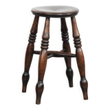 Tabouret Windsor anglais ancien du XVIIIe siècle avec une superbe patine.