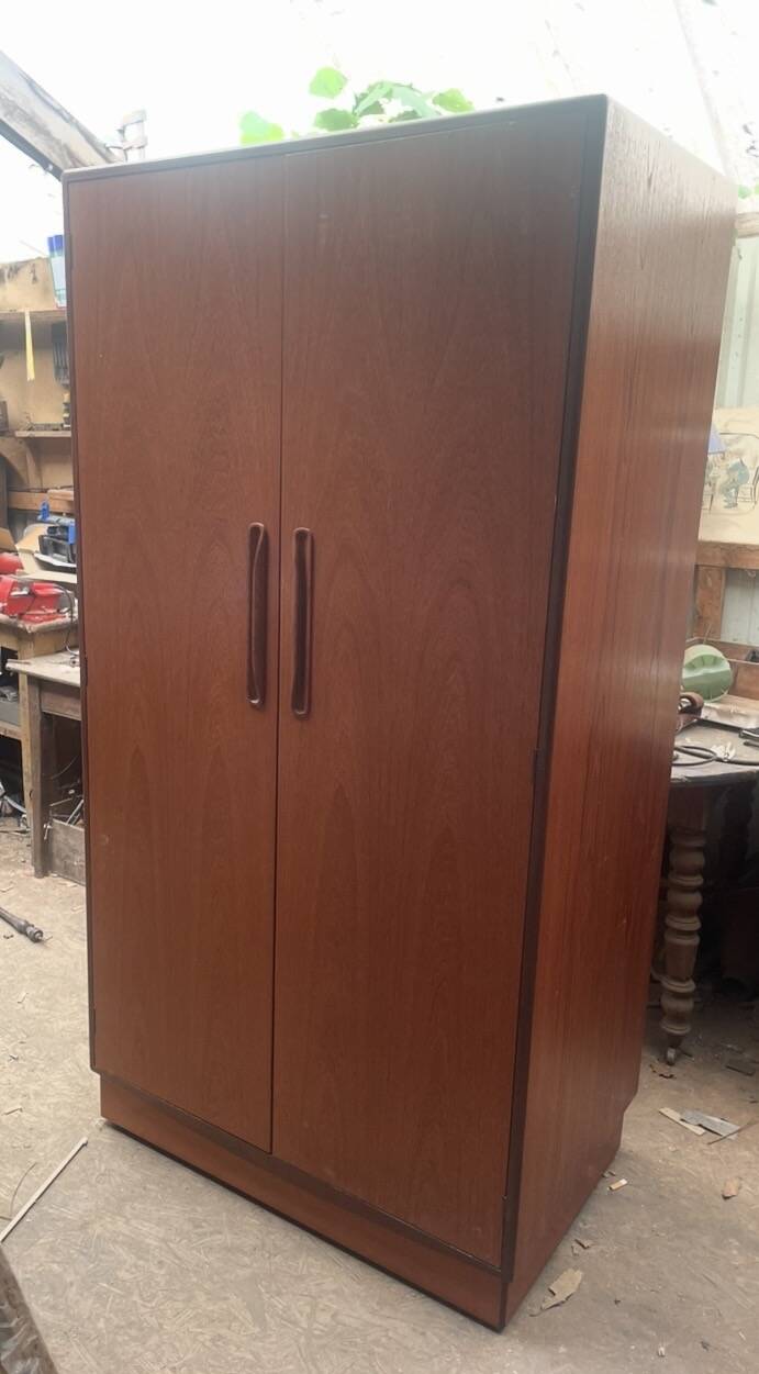 Vintage G-Plan wardrobe from the 1960s.