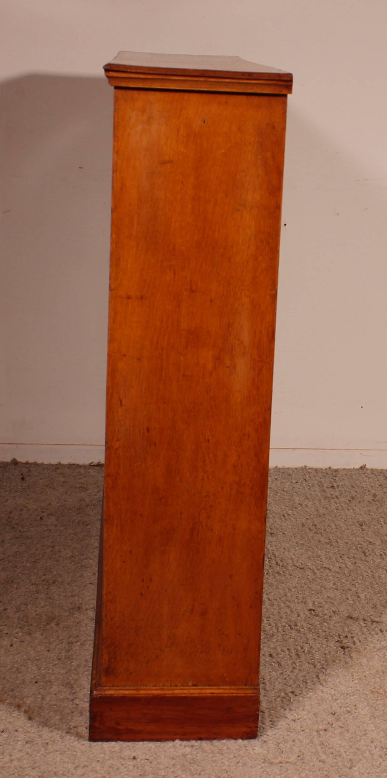 19th Century Oak Open Bookcase - England