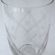 Suite of six glasses with orangeade, cut crystal