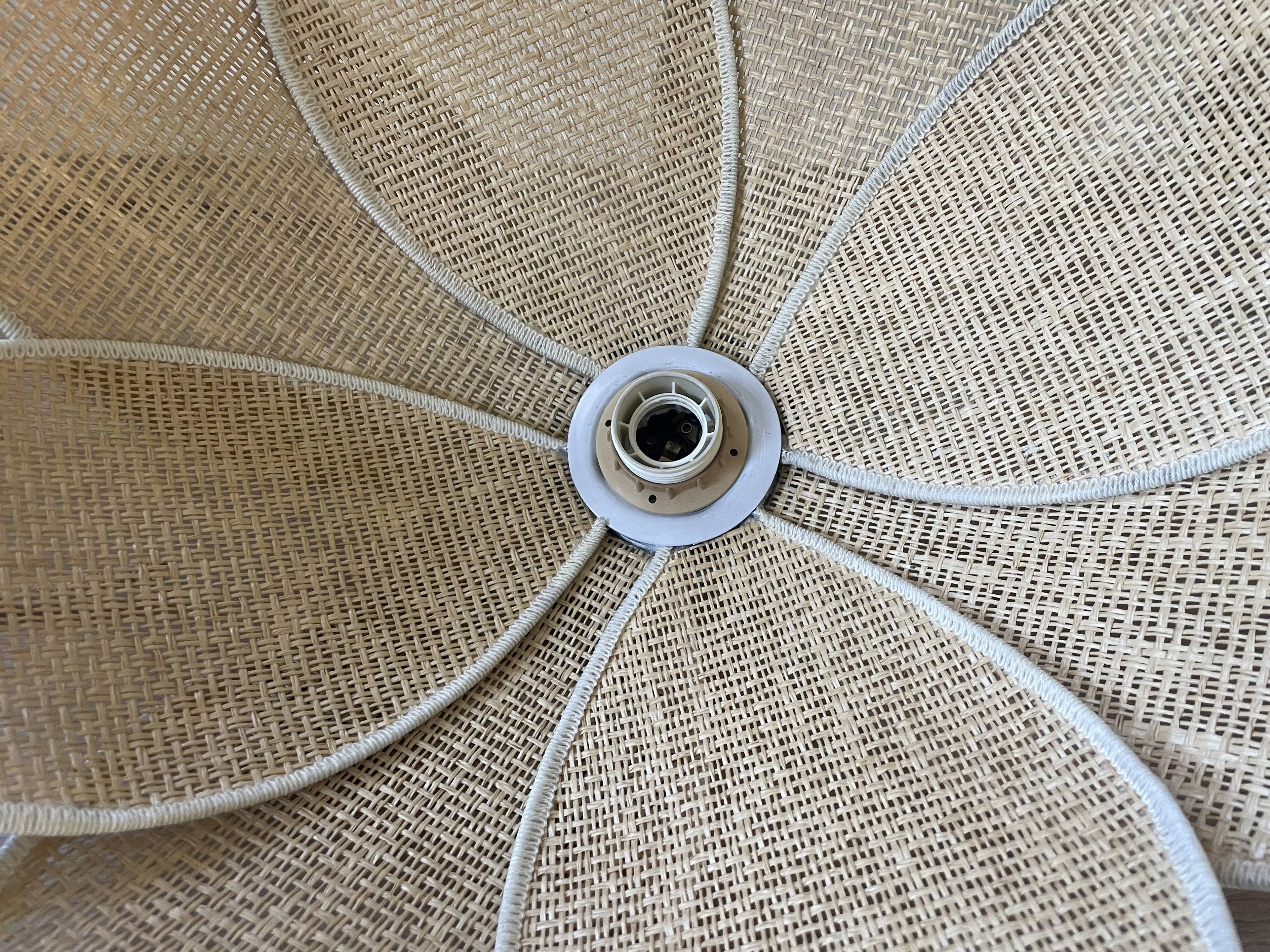 Vintage plant fibre lotus suspension