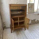1960s oak storage unit