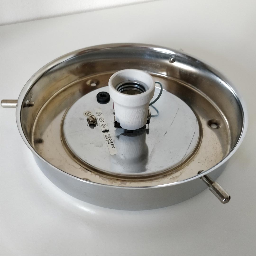 Vintage glass bubble waterpaper applied