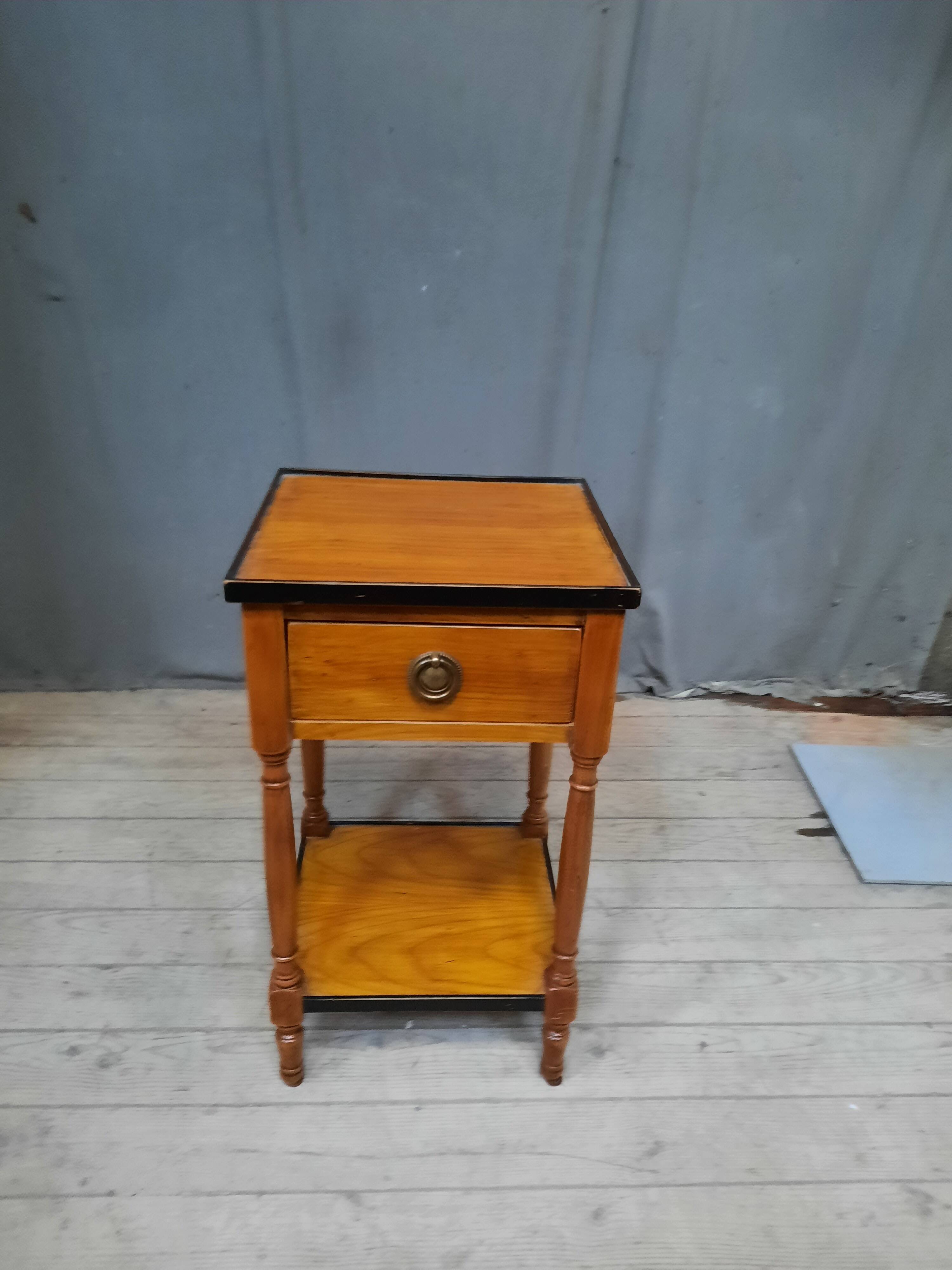 Cherry wood bedside table