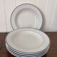 Set of 5 deep porcelain plates from Italy.