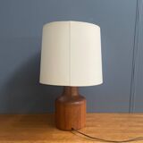 Teak table lamp by Kirk Copenhagen Denmark 1970s