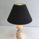 Travertine and chrome lamp. Philippe Barbie