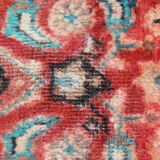Persian runner rug handmade red wool carpet 110x320cm