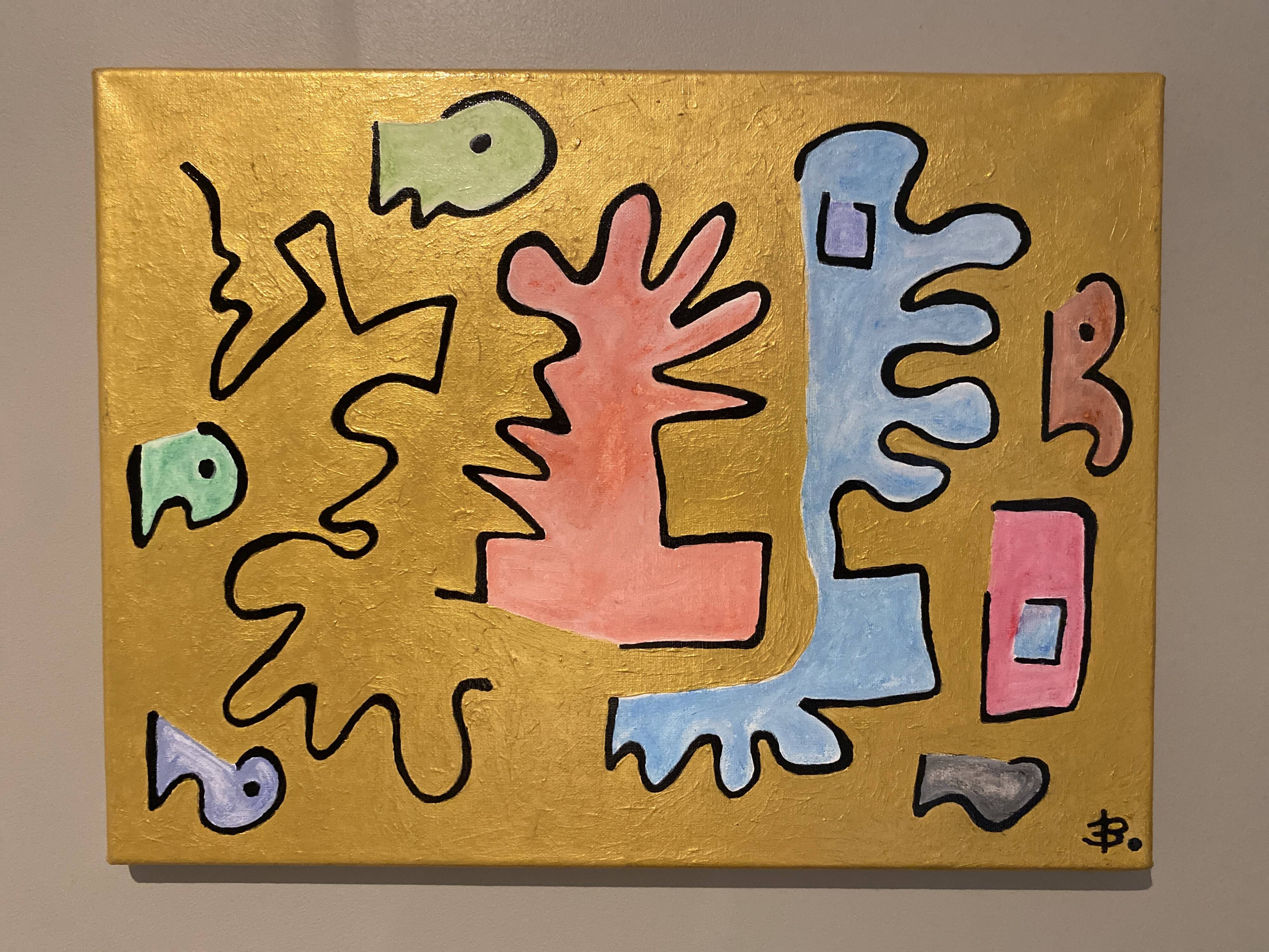 Modern painting canvas
