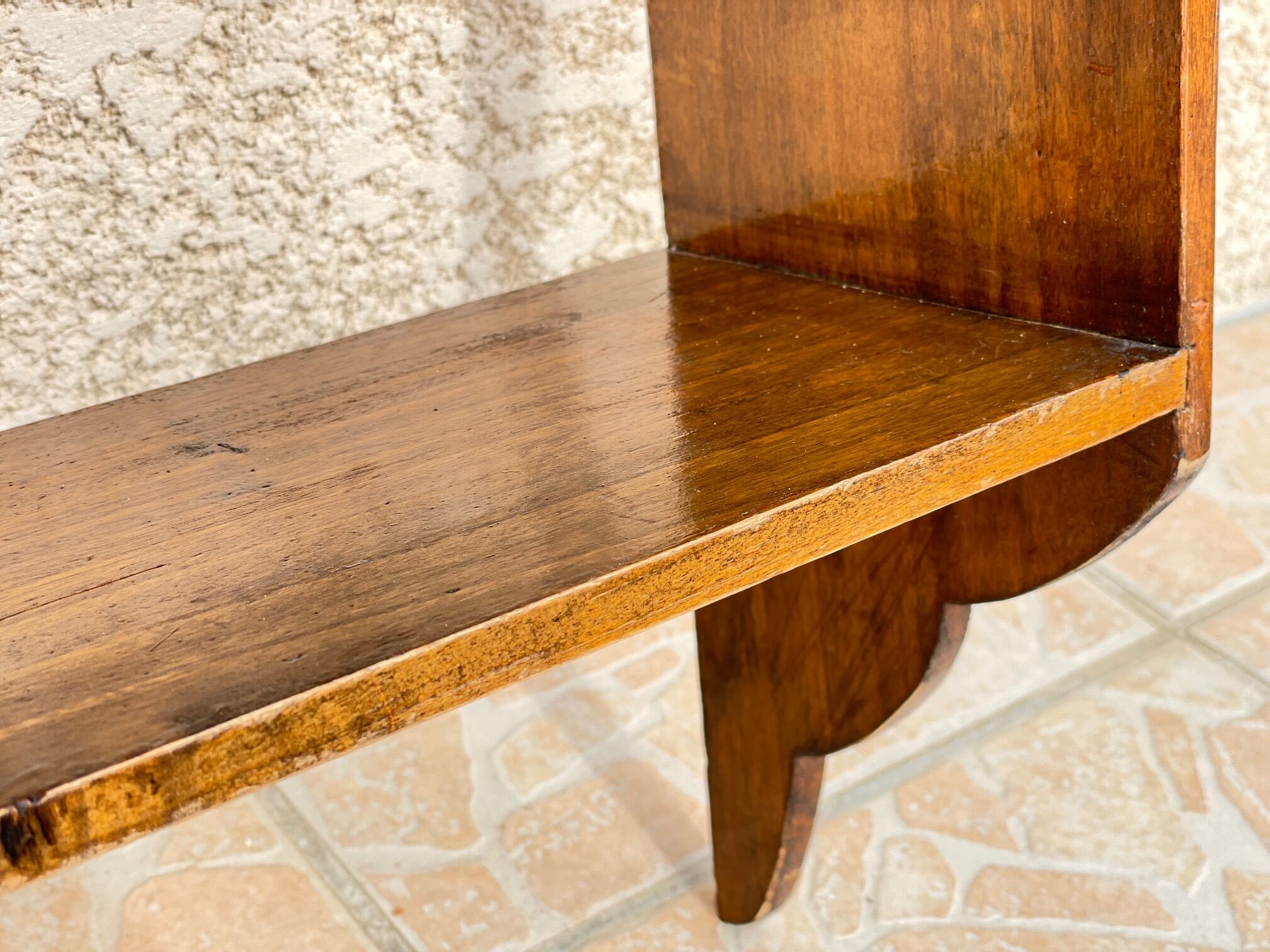 Old wooden wall shelf