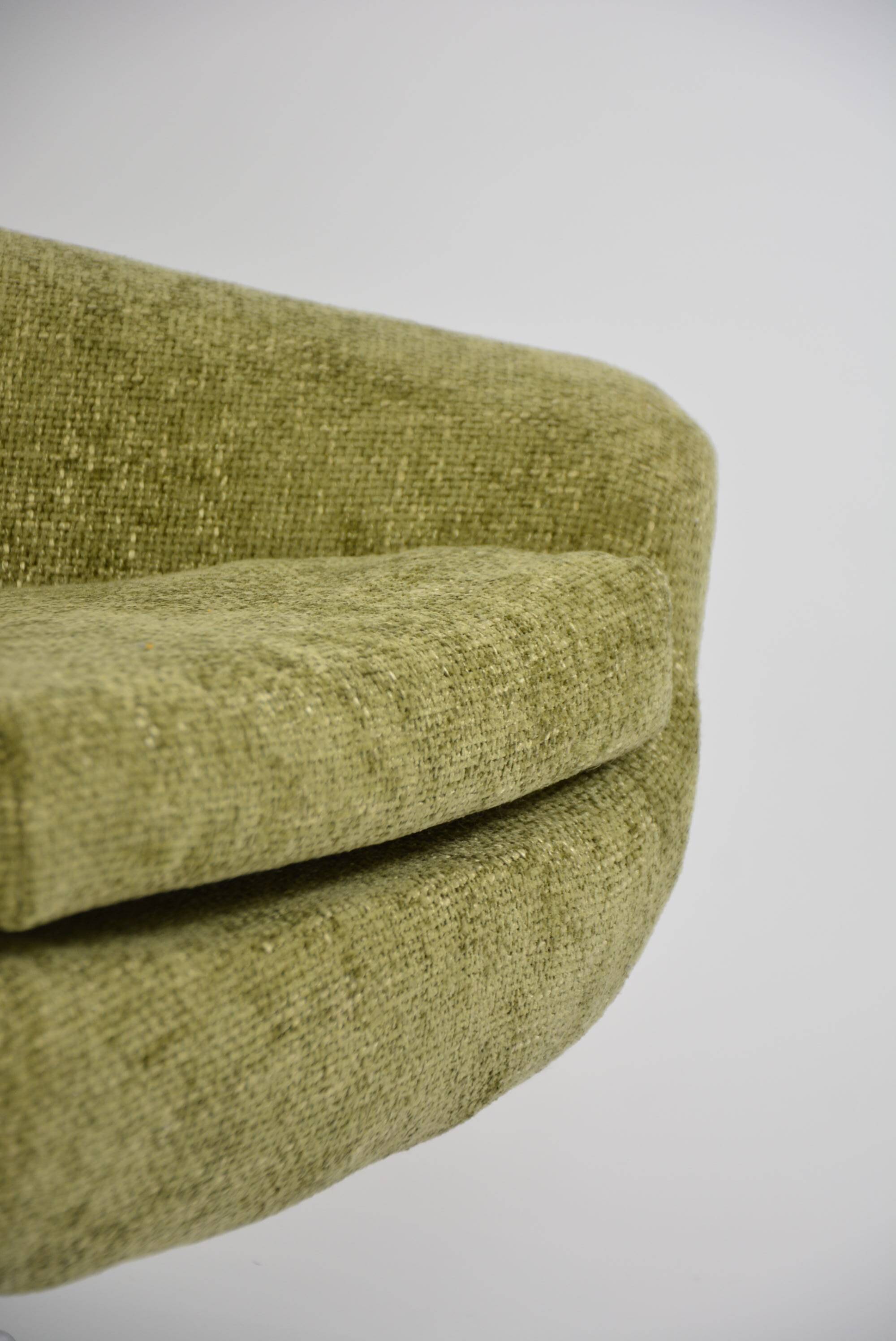 Swivel shell armchairgreen Khaki