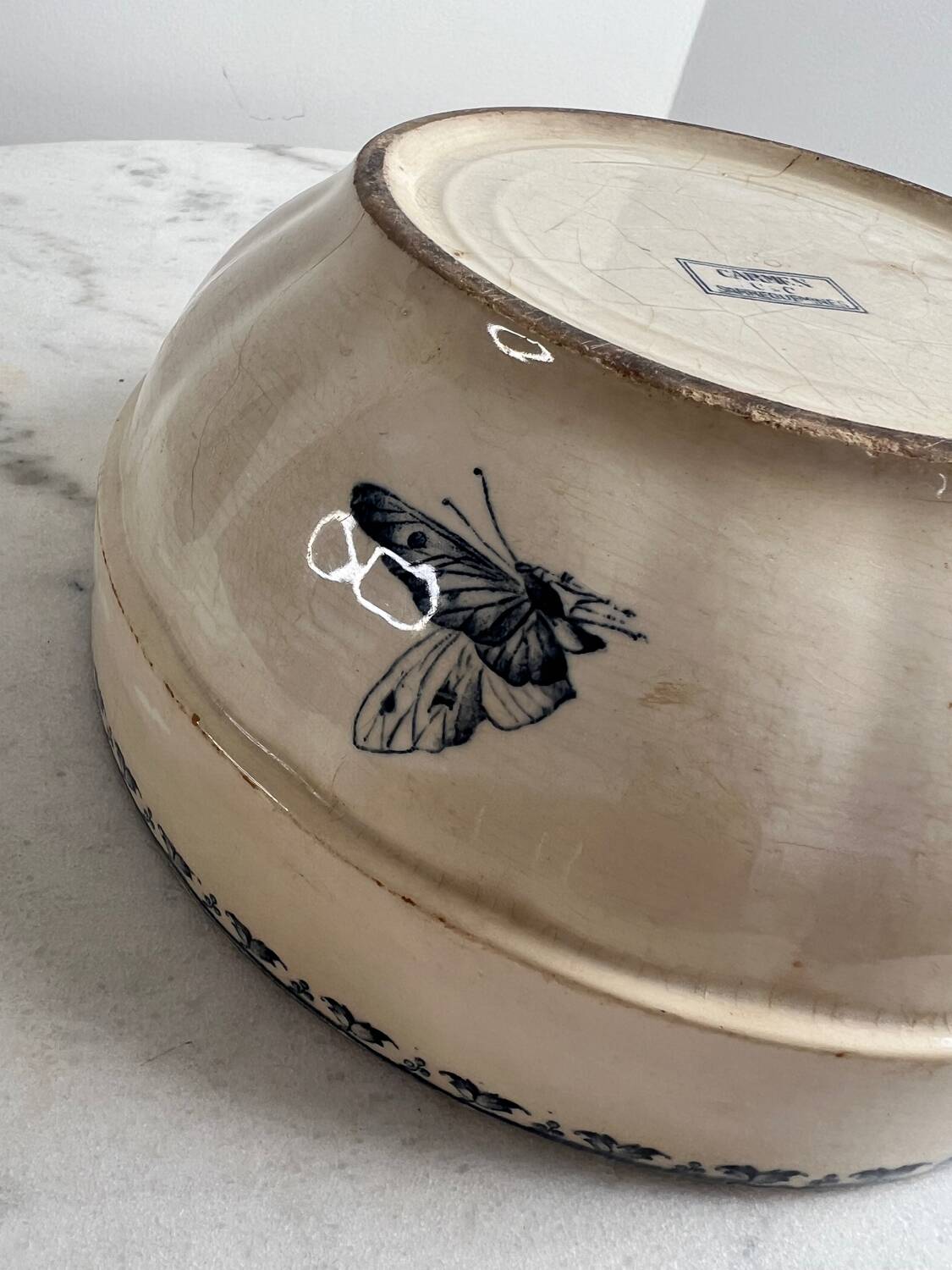 Large Sarreguemines Carmen Salad Bowl