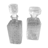 Set of whisky decanters