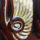 Twin zoomorphic vase - swans