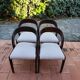 BAUMANN Suite de 4 chaises Gondole vintage 1970