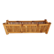bamboo planter, bamboo and rattan plant pot, indoor planter.