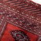 Handmade vintage Uzbek Bukhara rug 91cm x 155cm, 1950s