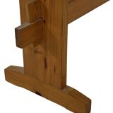 Vintage Scandinavian pinewood bench from the 1960's modern design