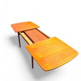 Scandinavian extendable teak table 1960s