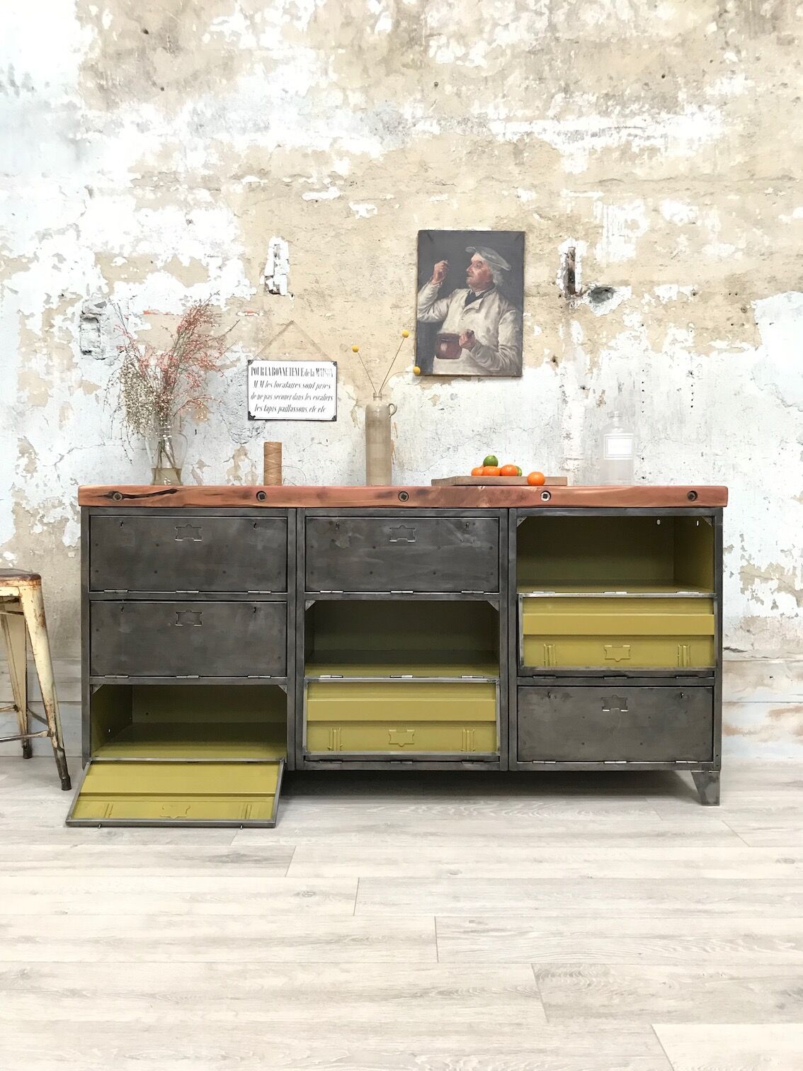 Industrial sideboard