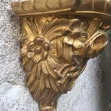 Gold wall lamp console