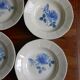 6 hollow plates Digoin Sarreguemines / Pattern Blue Roses