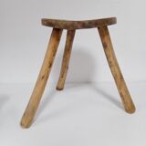 Tabouret art populaire, brutaliste