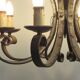 Lustre en fer forgé des années 1940