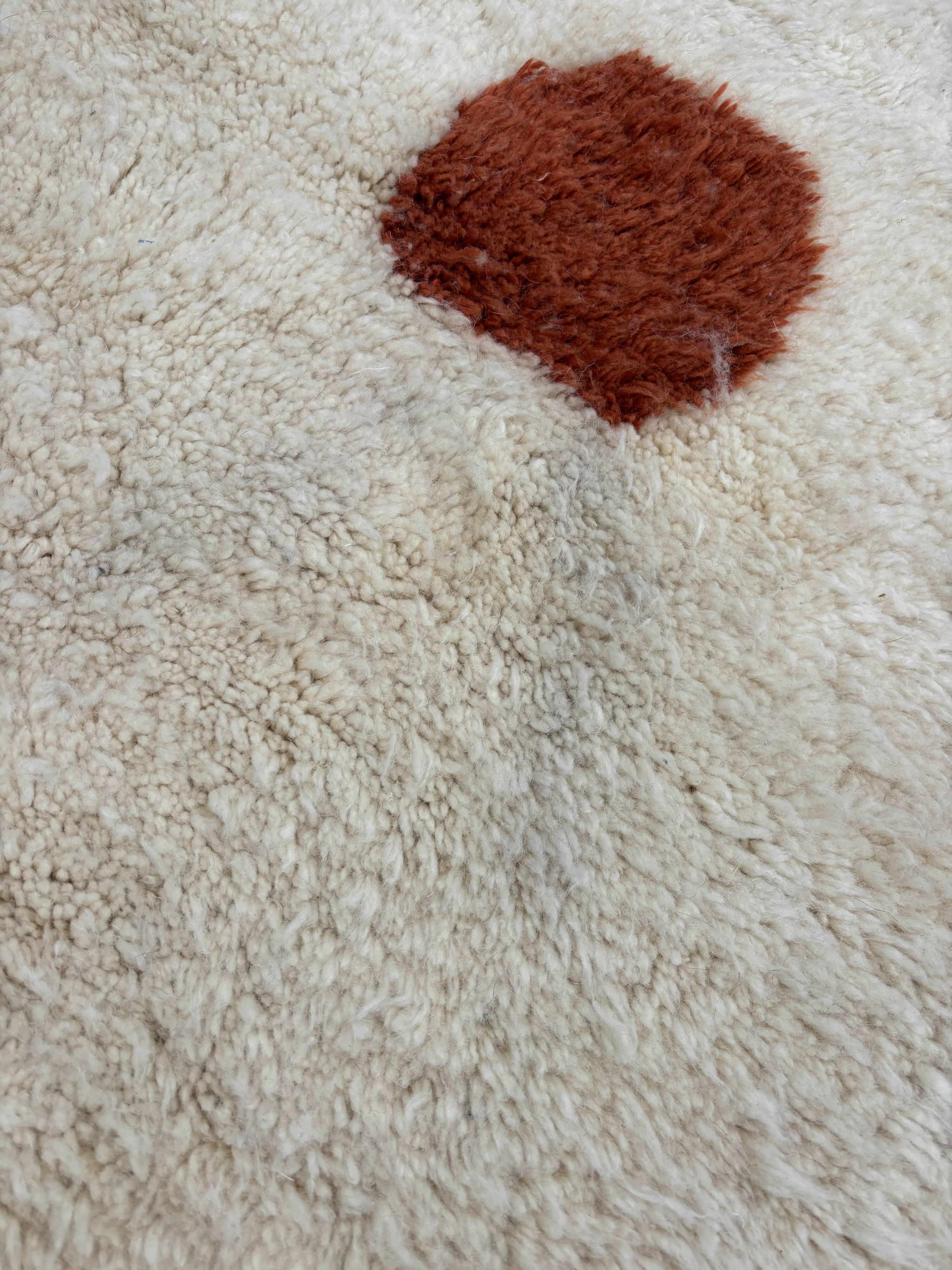 Tapis marocain Berbere de Mrirt  en laine