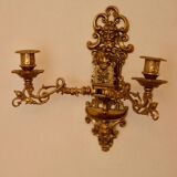 Applique murale suédoise en laiton, style milieu du siècle