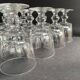 10 crystal port stemmed glasses - XXth