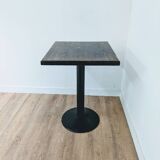 Table bistrot en bois et fer