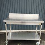 Desserte en inox alimentaire