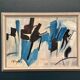 Original Swedish Oil on Panel – “Abstract Composition” by Sven H. Engberg – Signed – Vintage & Framed – 56 × 43 cm (22" × 16.9")