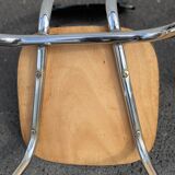 Black marbled formica chairs