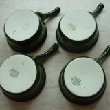 Pair of 2 cassollettes-ramekins-pans PILIVITE in fire porcelain