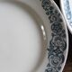 6 mismatched flat plates Terre de fer bleu Alésia Marcel Longchamp