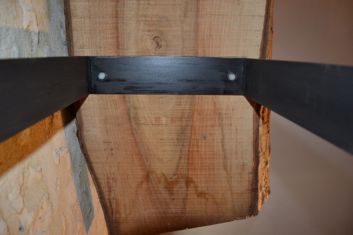 Solid walnut console