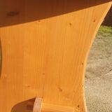 Rustic Rounded Corner Pine Table