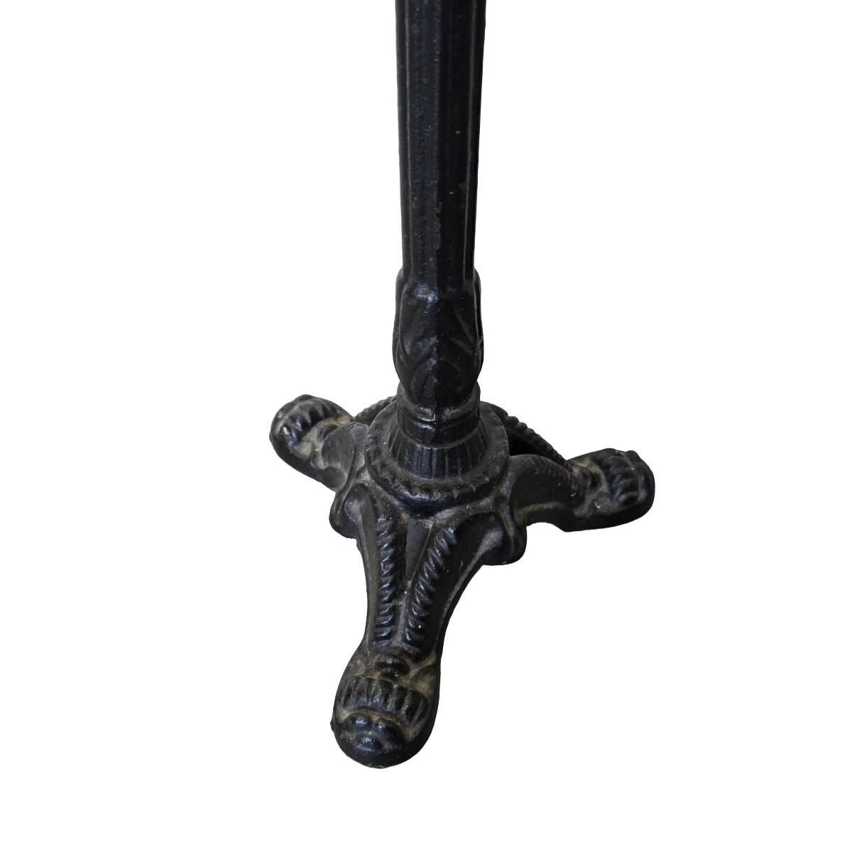 French Bistro Side Table Marble Top, mid-century