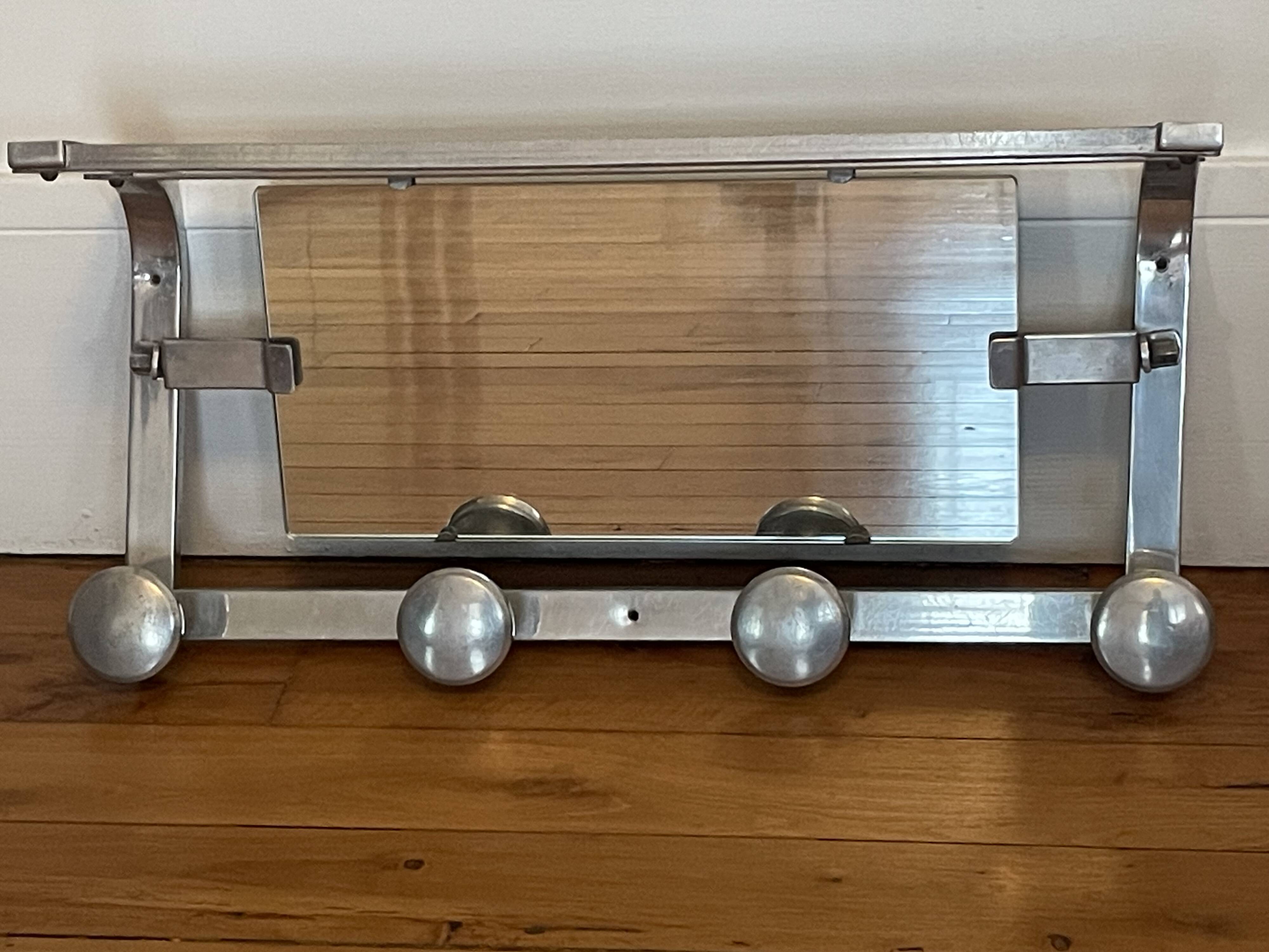 Wall mounted coat rack