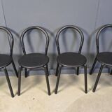 Postmodern Italian dining chairs set of 4 - 1980s