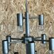 XL 60s 70s Chandelier Chandelier Pendant Lamp Chrome & Metal Design 60s 70s