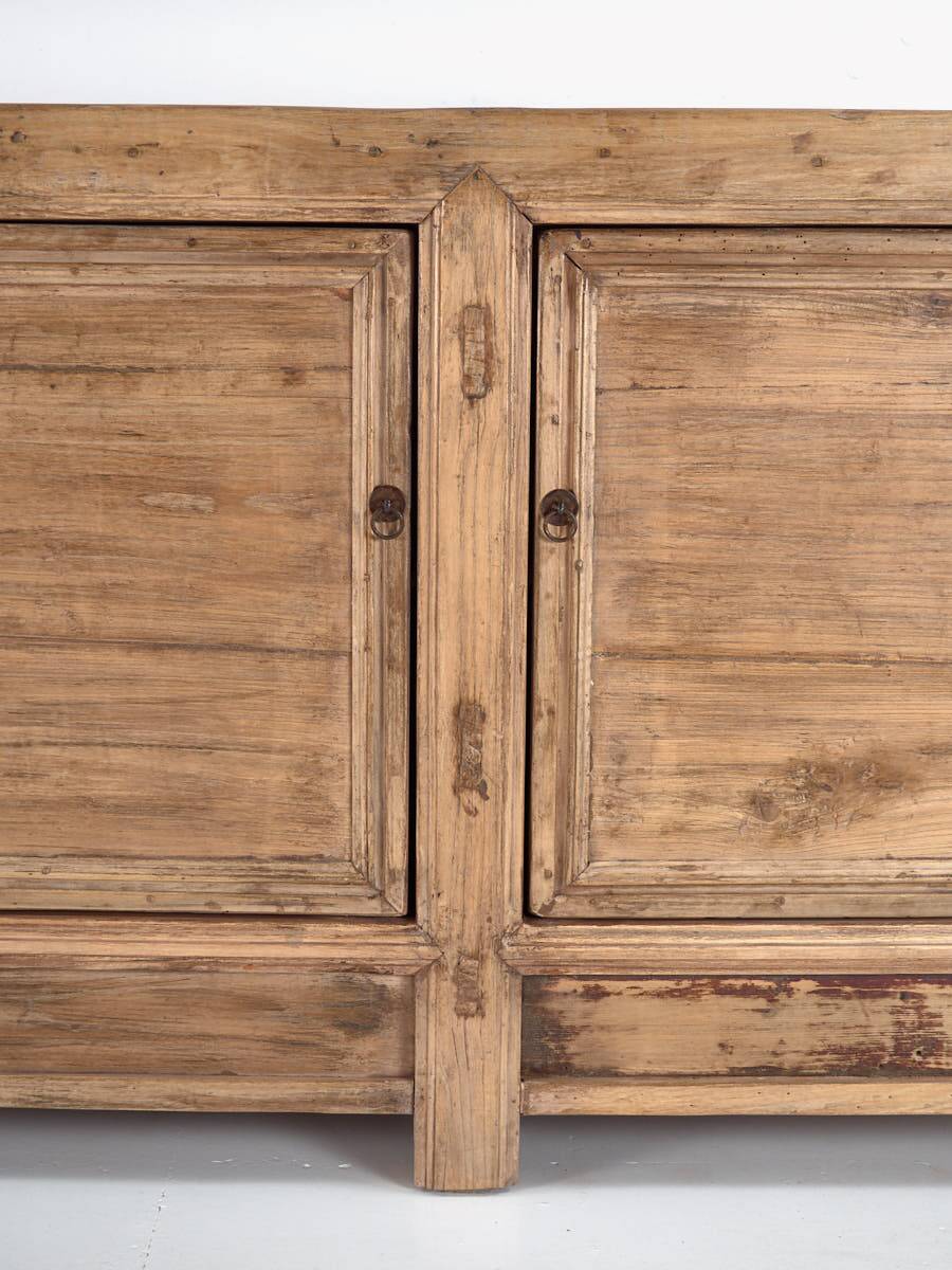 Antique wooden three-door sideboard (circa 1920)