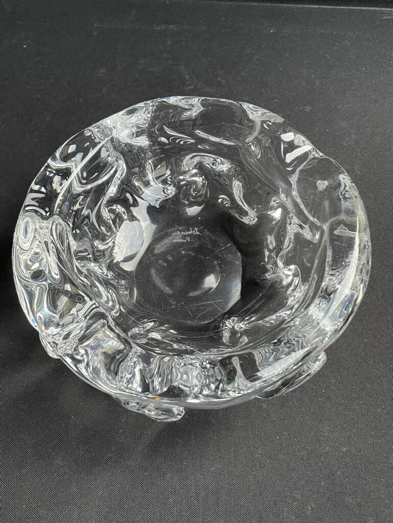 Important et lourd cendrier à cigares – Cristal – Schneider France