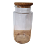 Jar glass jar and handcrafted cork