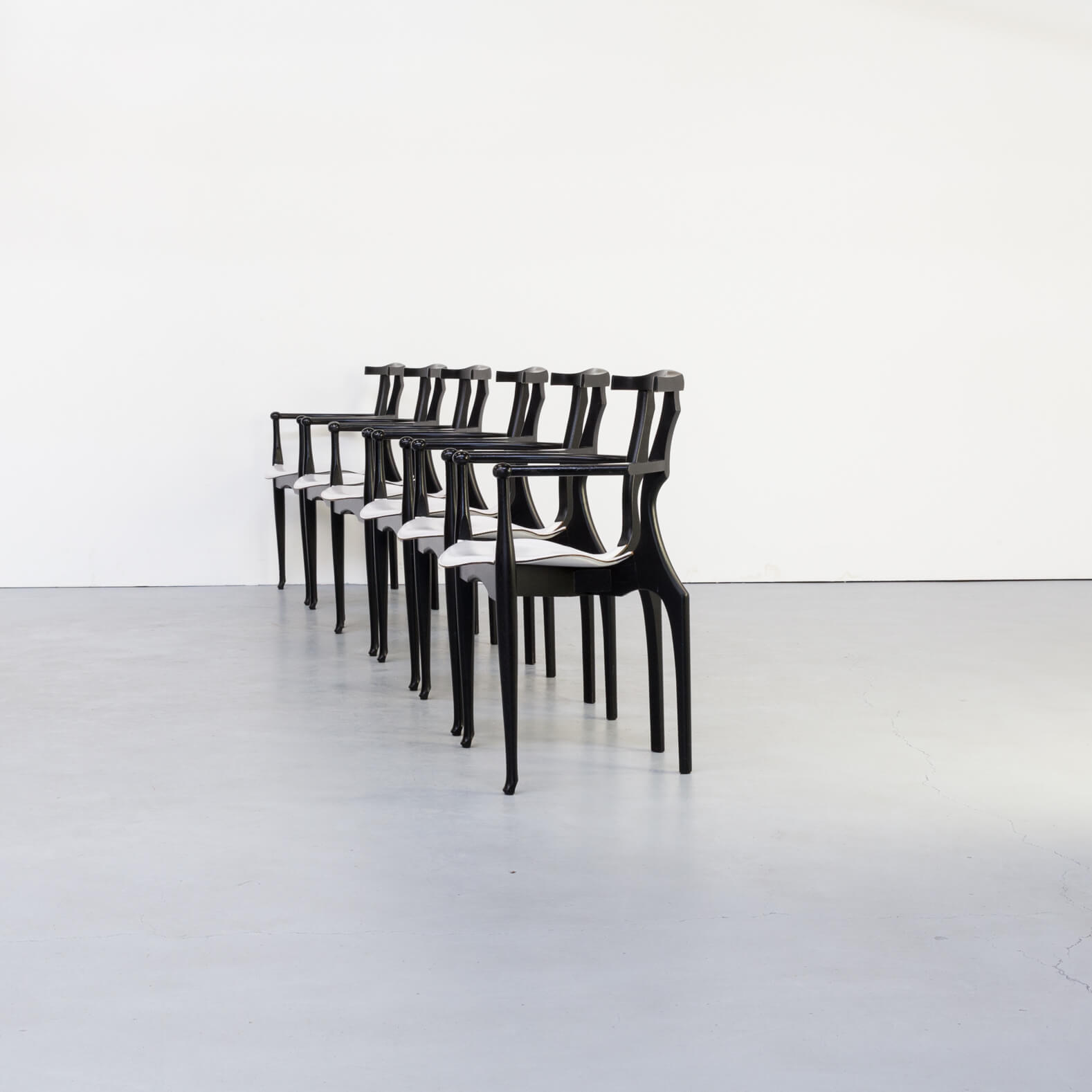 Set of 6 Oscar Tusquets Gaulino chairs for BD Barcelona